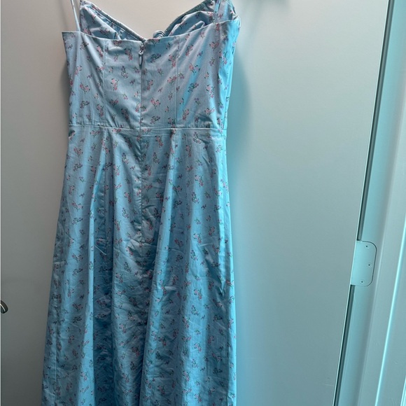 House of CB 'Carina' Blue Floral Bustier Midi Dress - Picture 6 of 6